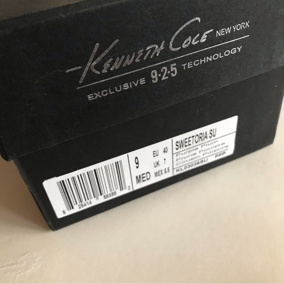 Kenneth Cole Sweetoria Flats in Purple Plum Sz 9 New - Picture 2 of 5